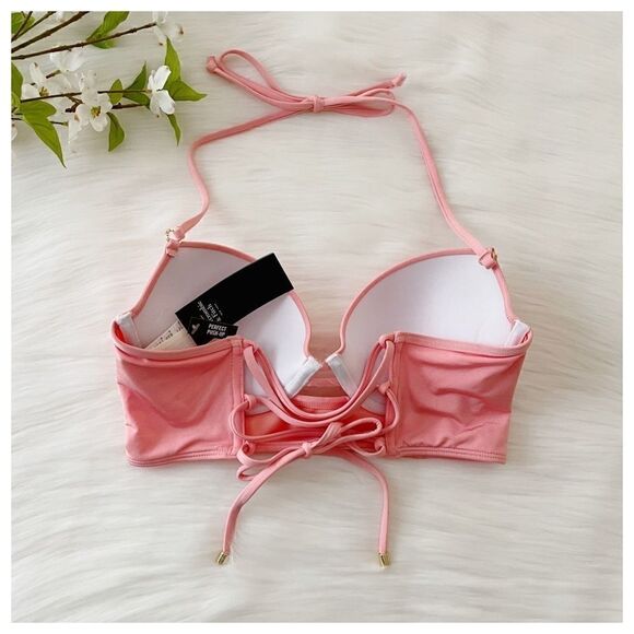 NWT A&F Push Up Plunge Bikini Bra Top 34C - Picture 3 of 9